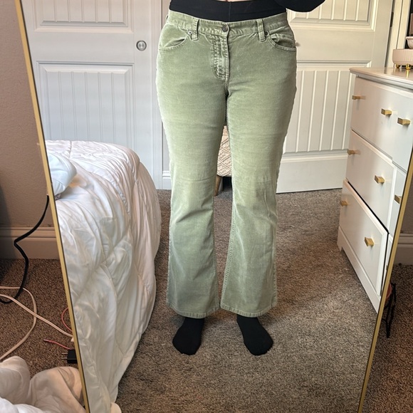 Low Waist Sage Green Express Jeans - Picture 4 of 5